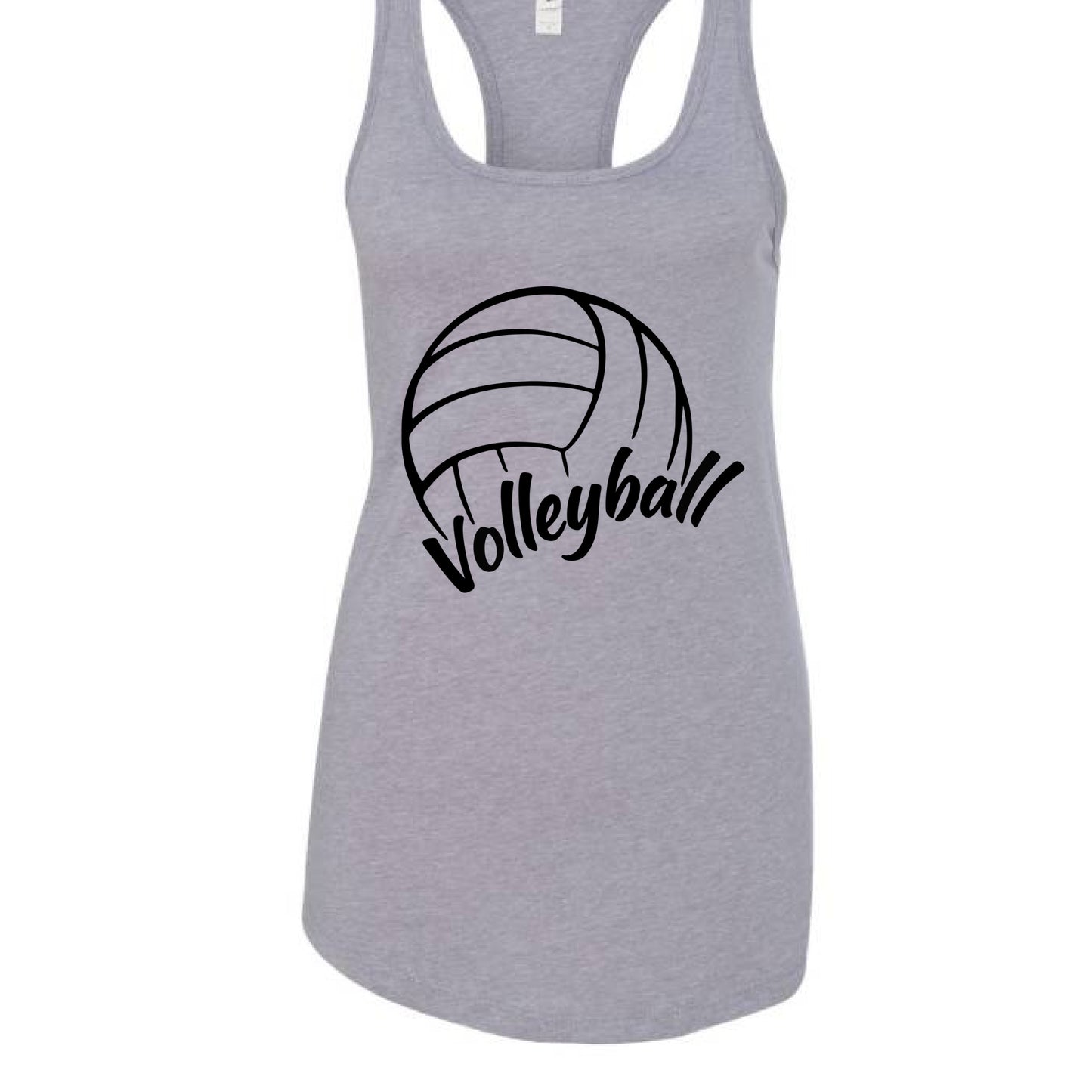 Volleyball Mom Life – Supportive Parent Pride Tank Top Heather Gray - FRONT