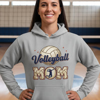 Volleyball Mom Passion Player Silhouette Design Hoodie SPORT GREY - SF500 - FRONT