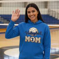 Volleyball Mom Passion Player Silhouette Design Hoodie Royal - SF500 - FRONT