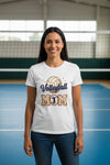 Volleyball Mom Passion Player Silhouette Design T-Shirt WHITE - 6004 - FRONT