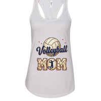 Volleyball Mom Passion Player Silhouette Design Tank Top Dark Gray - N1533 - FRONT