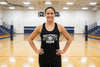Volleyball Mom Tank Top – Cute & Bold Volleyball Fan Design Black - FRONT